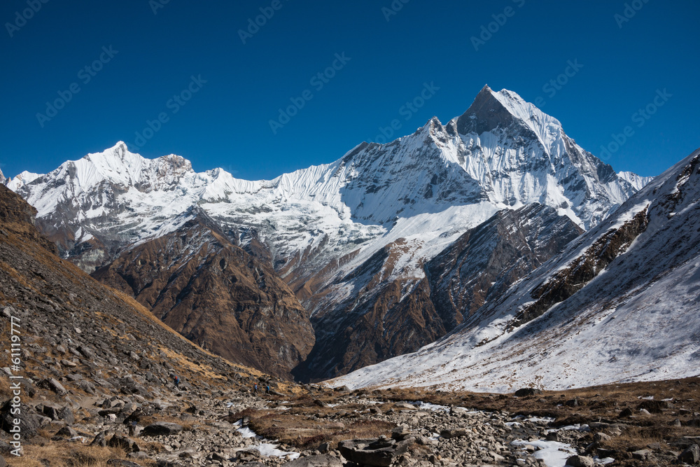 Obraz premium Machapuchare (Fish tail), Annapurna Himal, Nepal