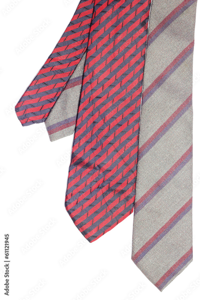 two neckties isolated on white two neckties isolated on white