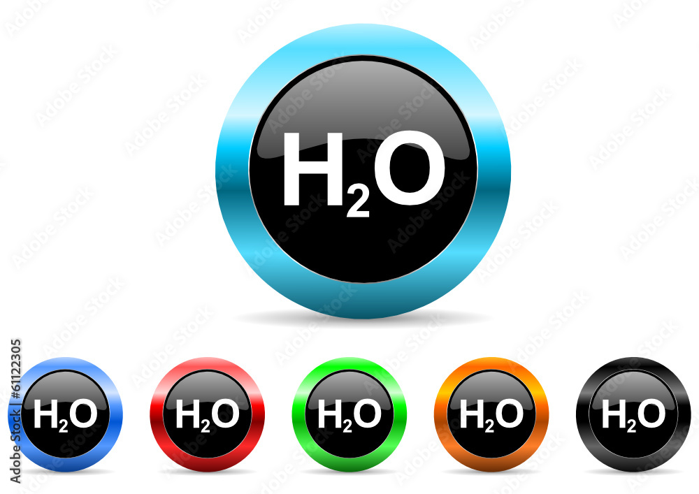 water icon vector set water icon vector set
