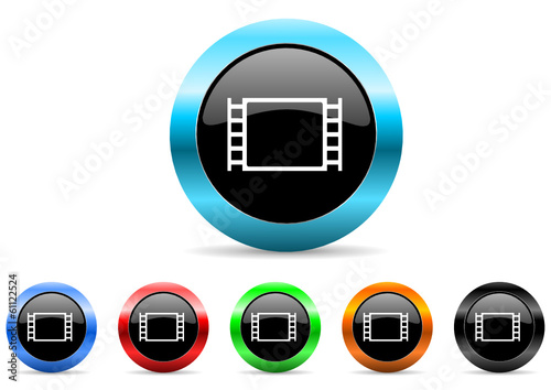 movie icon vector set