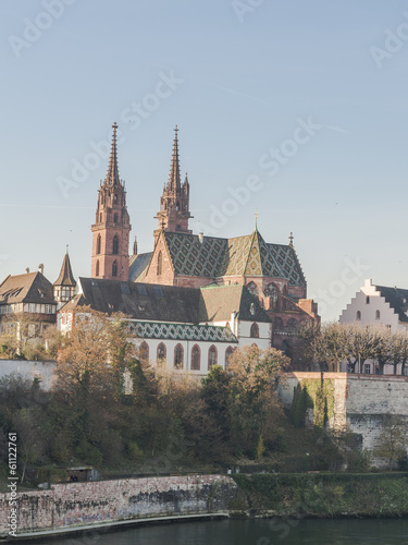 Basel, Altstadt, Münster, Kirche, Rheinsprung, Rhein, Schweiz