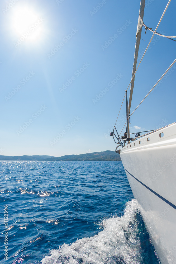 Fototapeta premium Yacht. Sailing. Yachting. Tourism