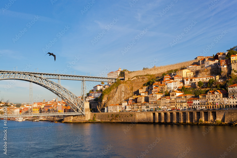 Bridge of Luis I over Douro river , Porto, Portugal