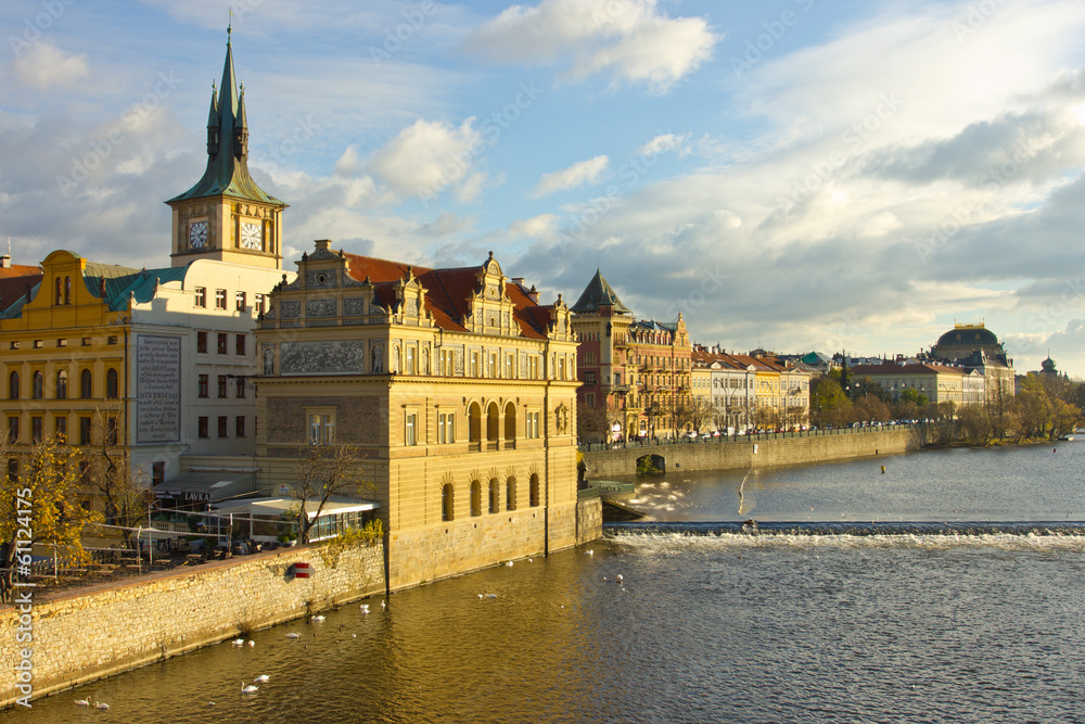 Fototapeta premium Vltava river in Prague