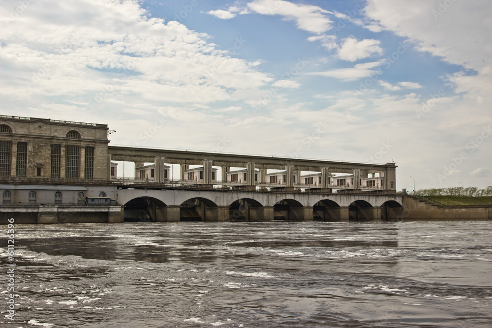 Hidroelectric power station in Uglich