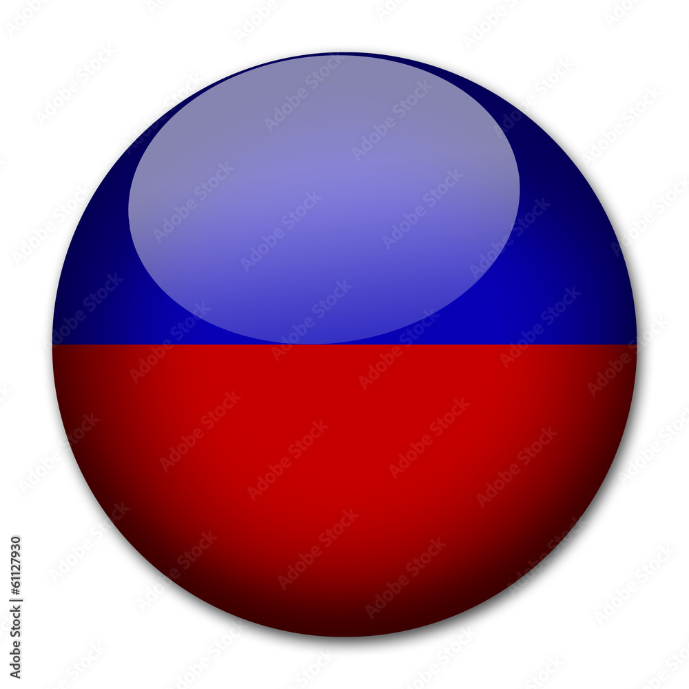 Fototapeta premium Liechtenstein Flagge Button