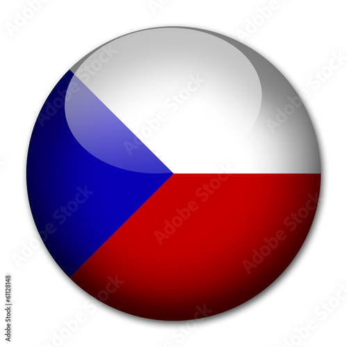 Free Download Tschechische Republik Flagge Button - GFXLoad