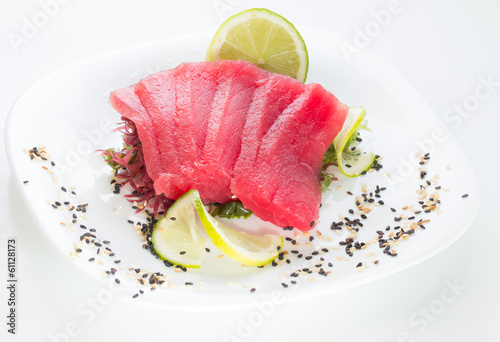 Fresh tuna fillet