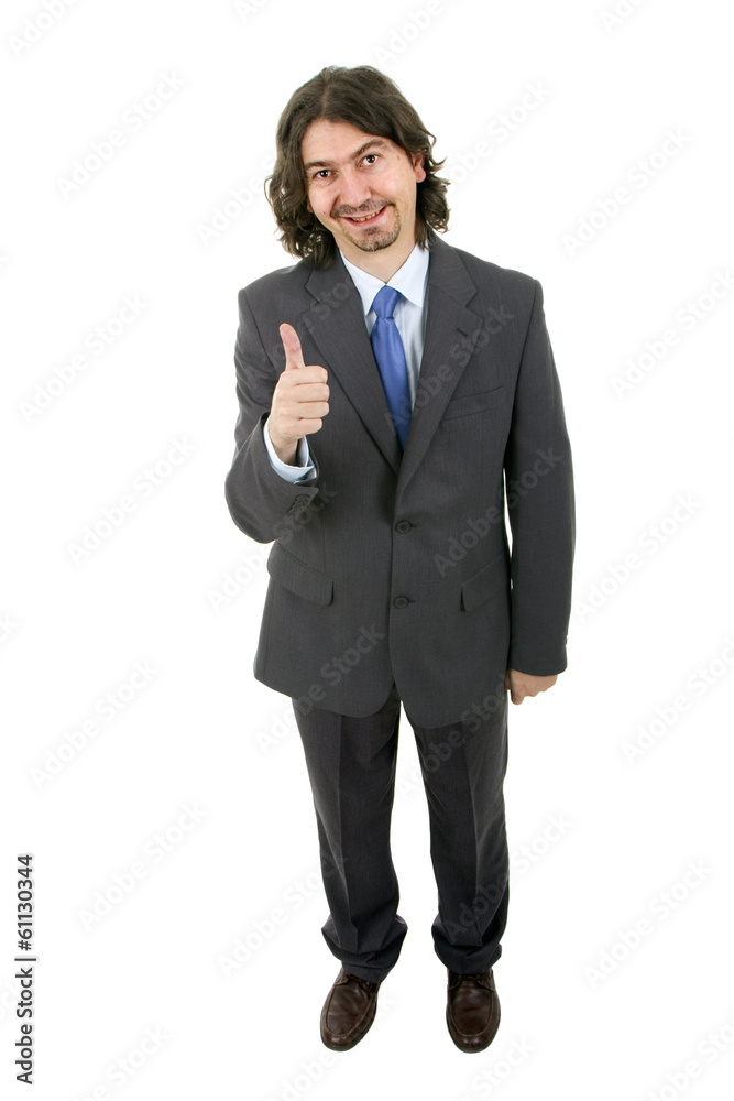 business man portrait on a white background business man portrait on a white background
