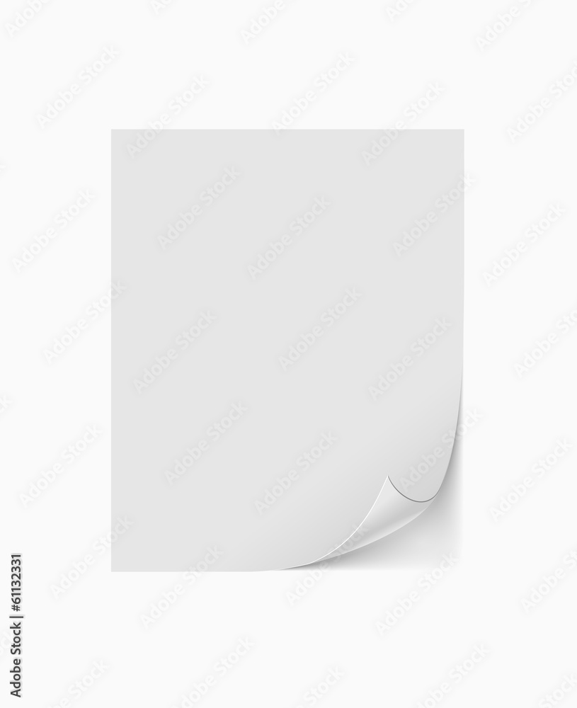 Empty paper sheet Empty paper sheet