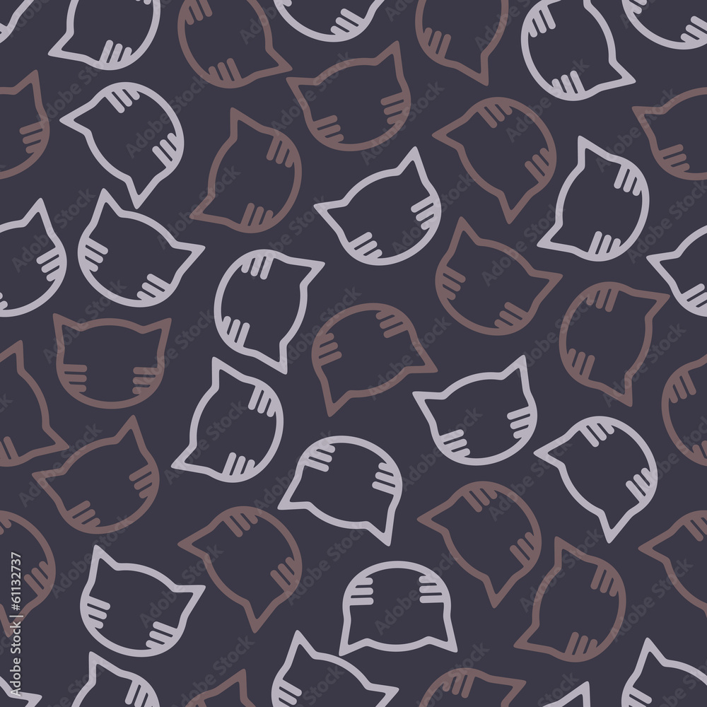 seamless background: cat seamless background: cat