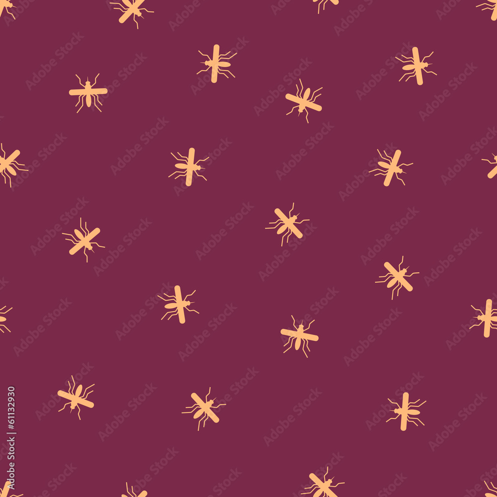 seamless background: mosquito seamless background: mosquito