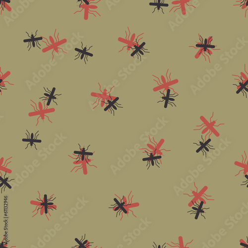 seamless background  mosquito