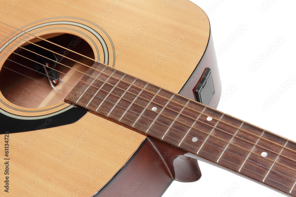 isolated part of guitar in white background isolated part of guitar in white background