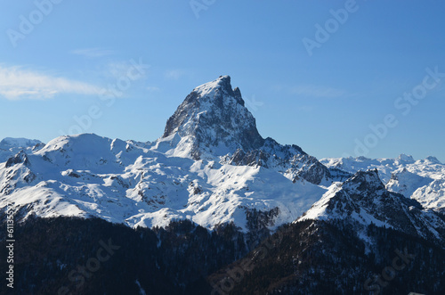 The pic du Midi d'Ossau in French Pyrenees.