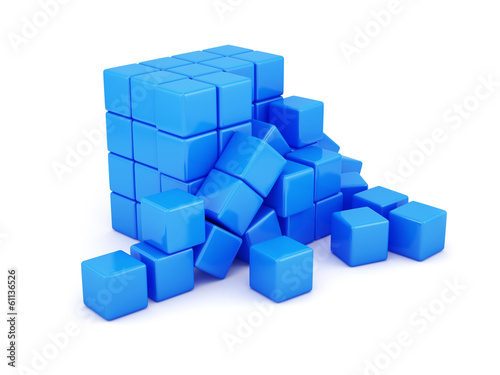 blue box shape concept