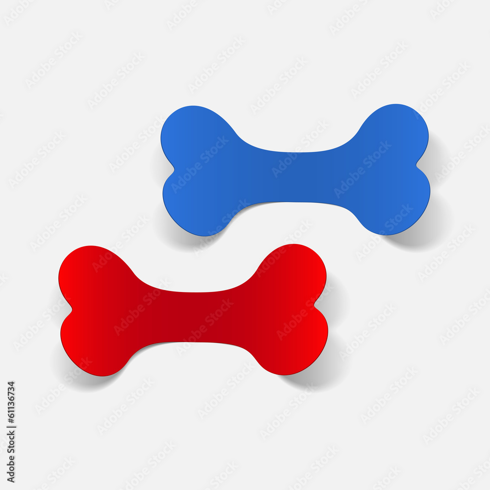 Dog Bone, realistic design element Dog Bone, realistic design element