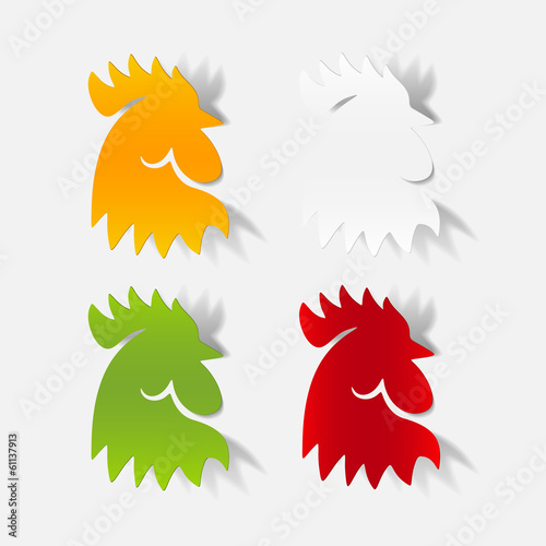realistic design element: cock