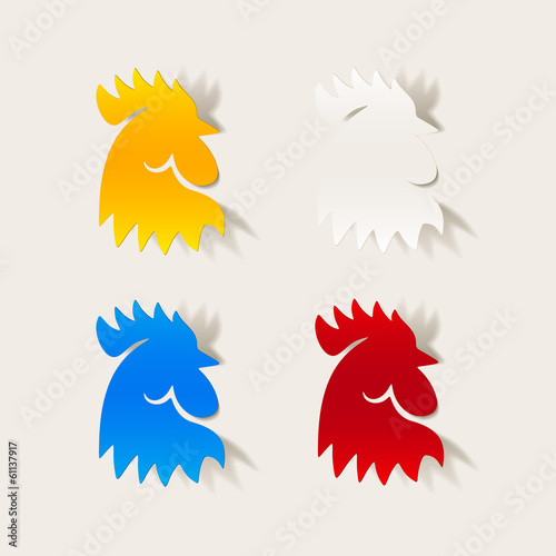realistic design element: cock
