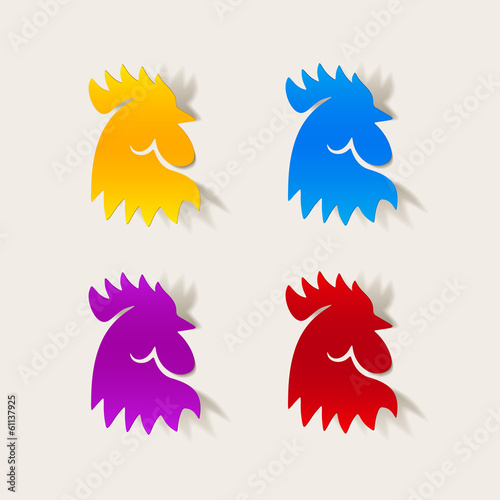 realistic design element: cock