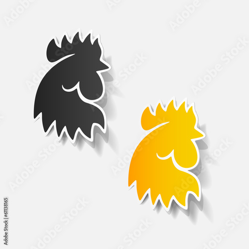 realistic design element: cock