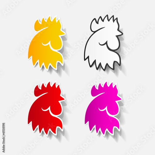 realistic design element: cock