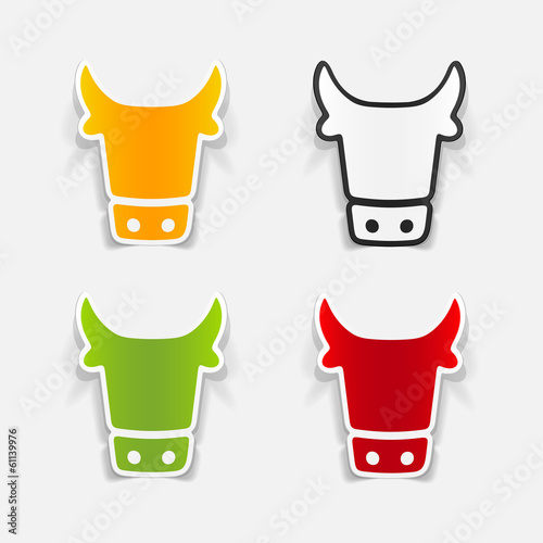 realistic design element: cow