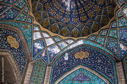 Ceiling of main bazaar in Tehran, Iran
