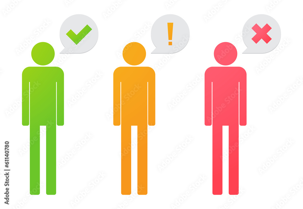 Fototapeta premium Survey pictograms