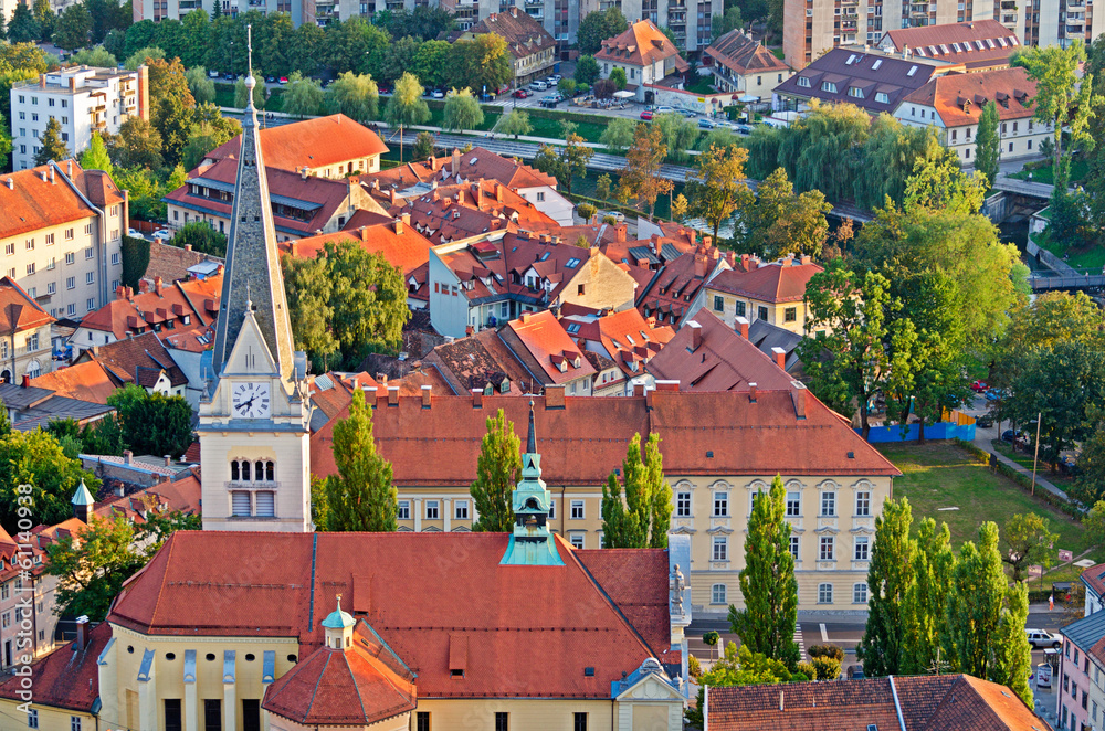 Obraz premium Ljubljana, St James Church, Slovenia