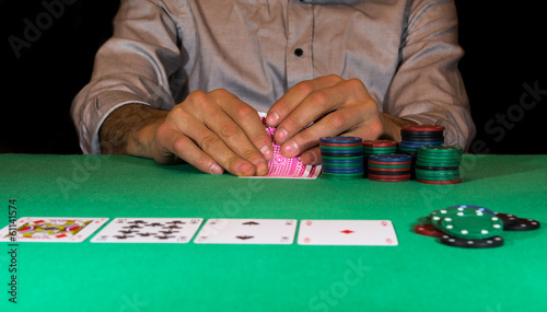 black gamer of poker