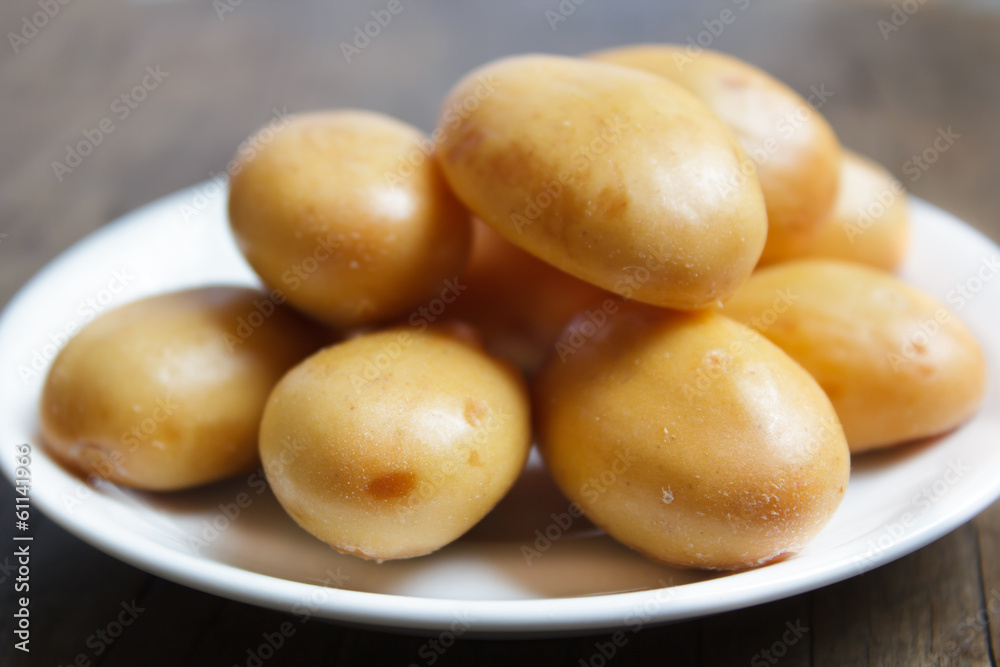 Zalacca fruit on dish. Zalacca fruit on dish.