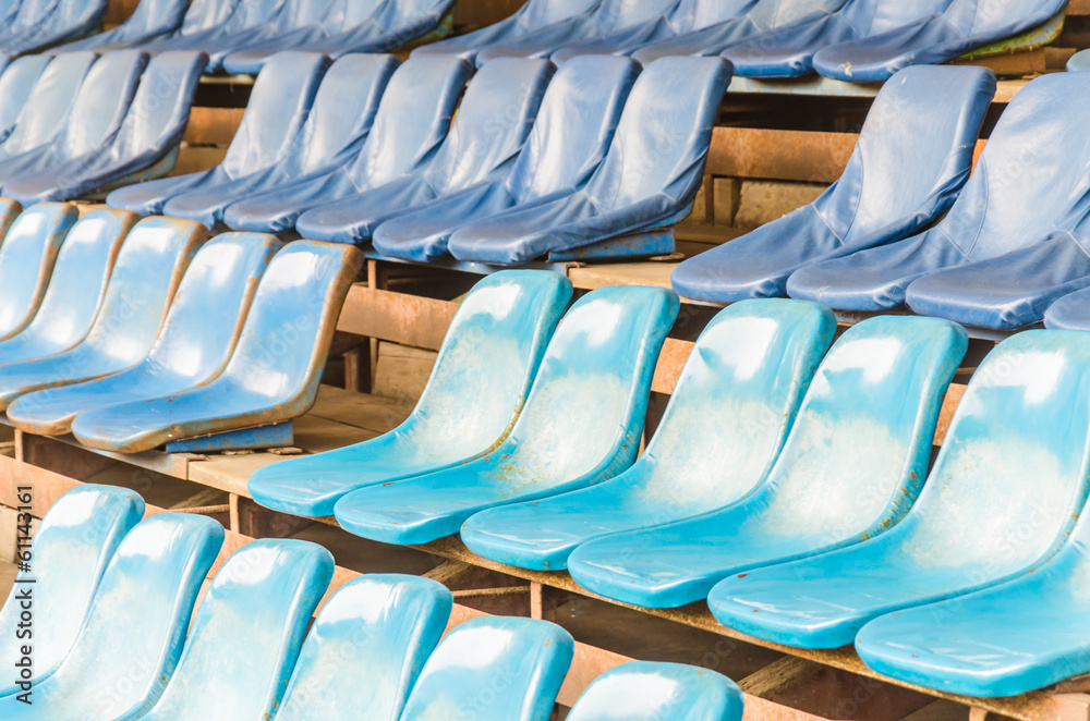 Fototapeta premium Empty stadium seats
