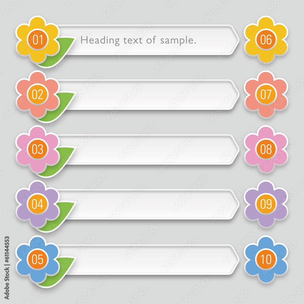 Obraz premium Infographics Web Banner & Label Design