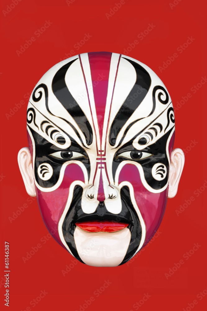 Naklejka premium Chinese opera mask