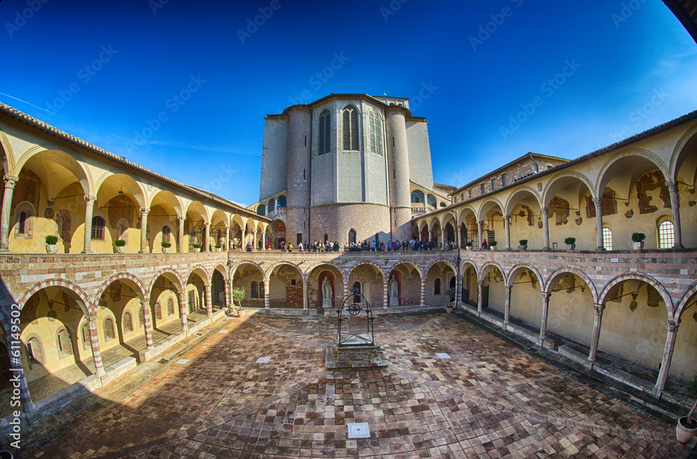 Ancient architecture of Assisi in Umbria - Italy