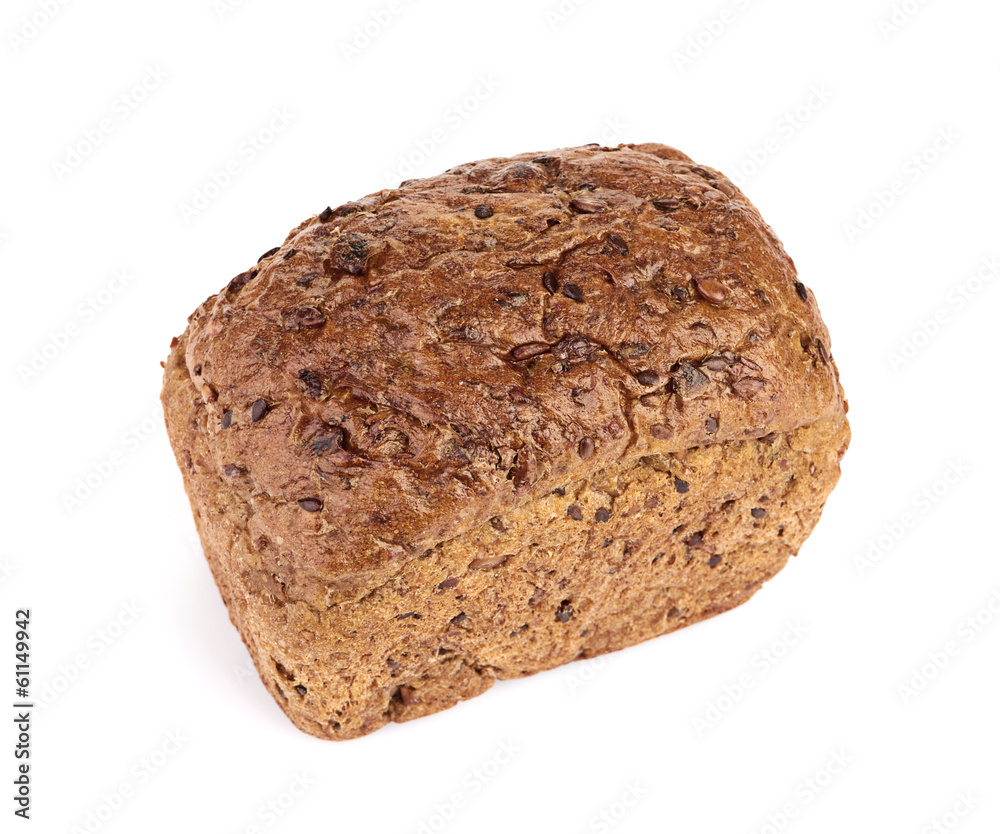 whole grain bread isolated on white background whole grain bread isolated on white background