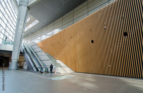 Photography Futuristic Architecture, Interior of Tokyo International Forum