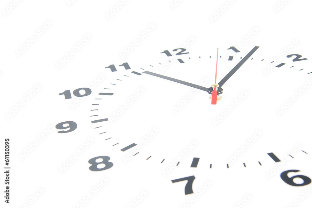 Dial of the clock isolated on white background Dial of the clock isolated on white background