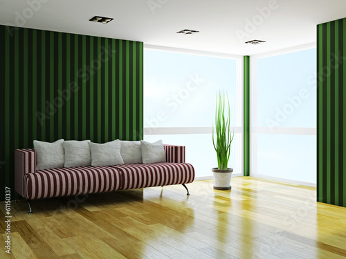 Sofa with cushions