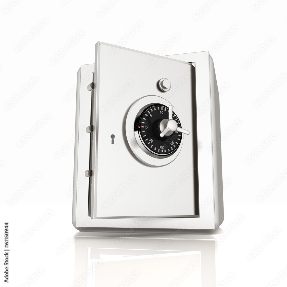 Security metal safe with empty space inside Security metal safe with empty space inside
