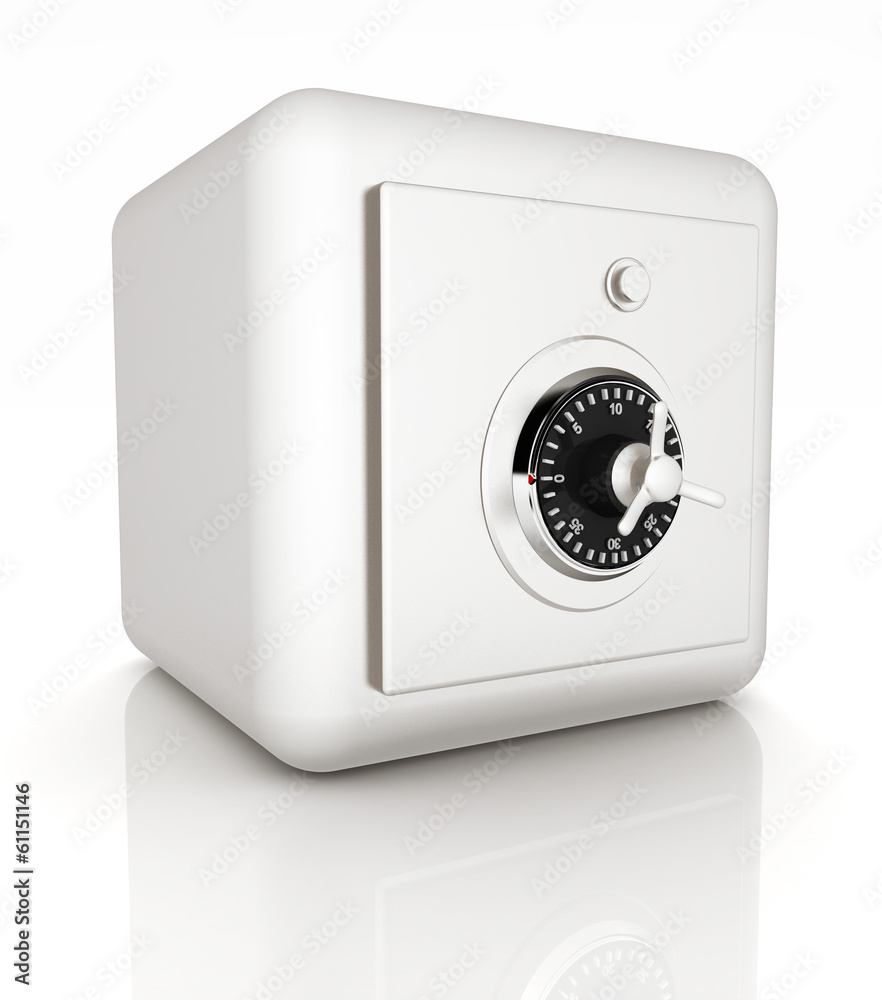 illustration of security concept with metal safe illustration of security concept with metal safe
