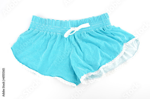Shorts underwear isolated white background