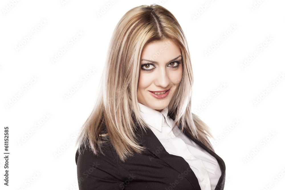 portrait of smiling young business woman portrait of smiling young business woman