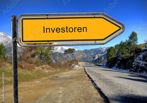 Strassenschild 16 - Investoren