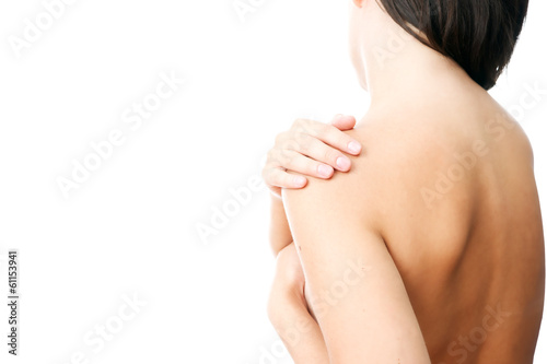 Pain in the women's shoulder