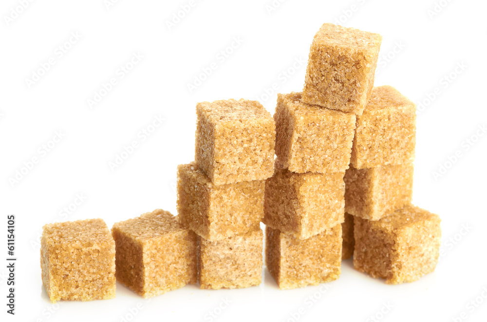 Brown cane sugar cubes Brown cane sugar cubes
