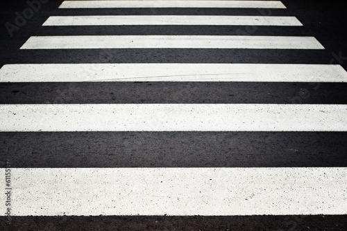 Zebra pedestrian crossing.