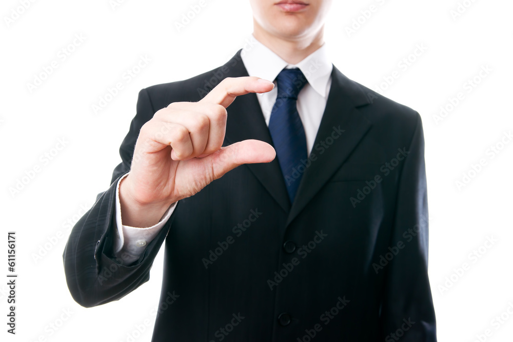Gesture of businessman Gesture of businessman