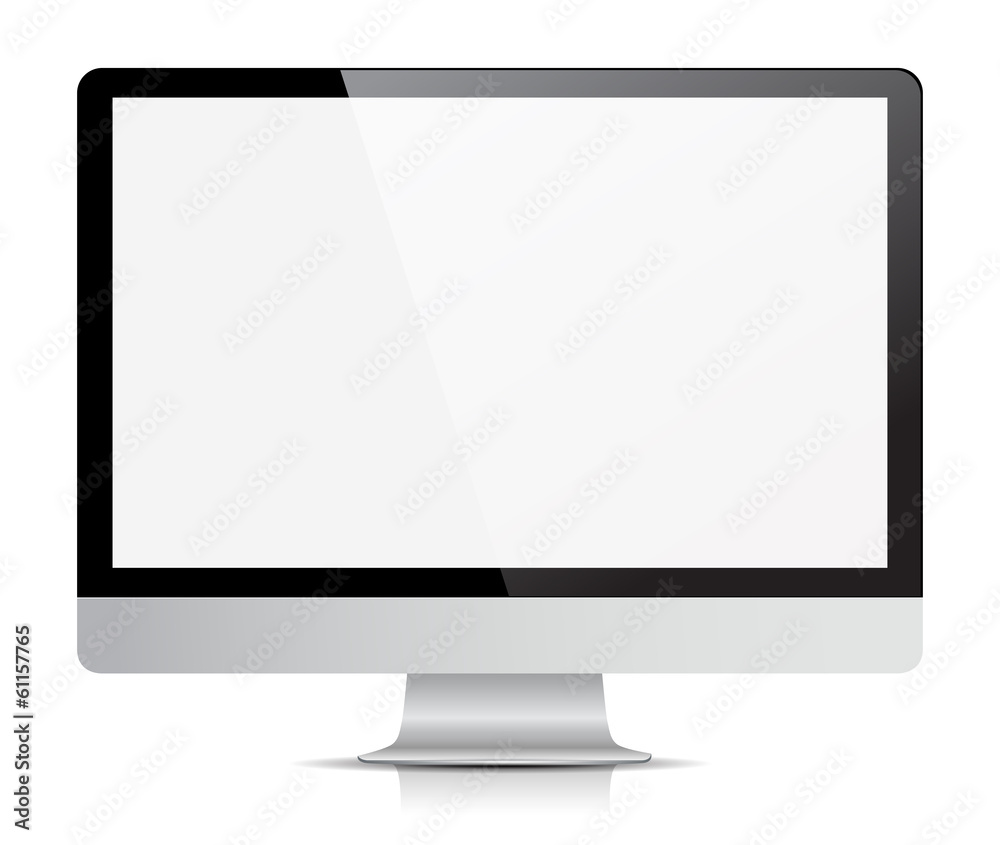 Computer Monitor Display Isolated Computer Monitor Display Isolated